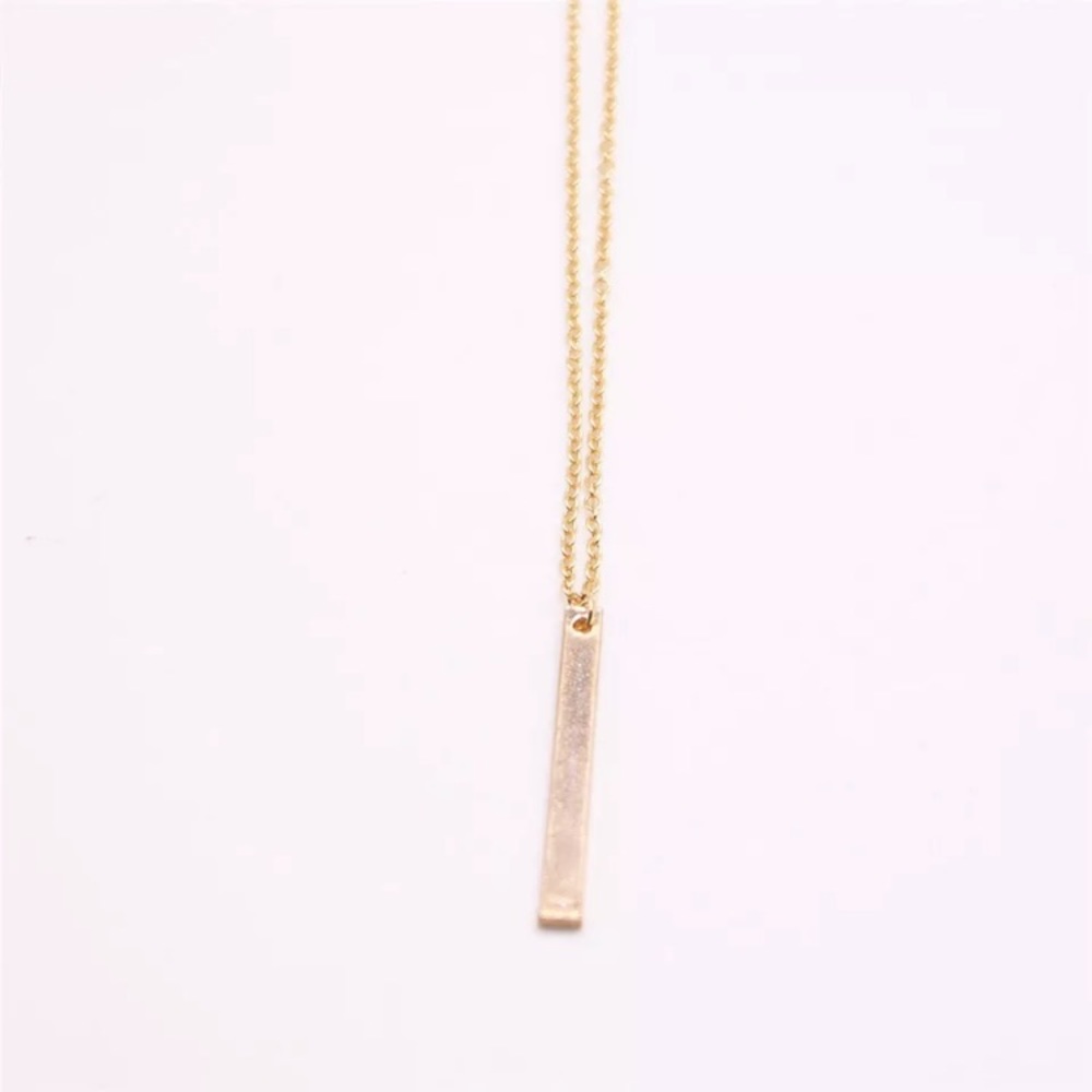Minimalist Dainty Bar Layering Boho Indie Necklace - Picture 4 of 5